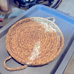 Round basket tray